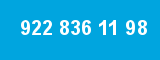 922 836 11 98 922 836 11 98